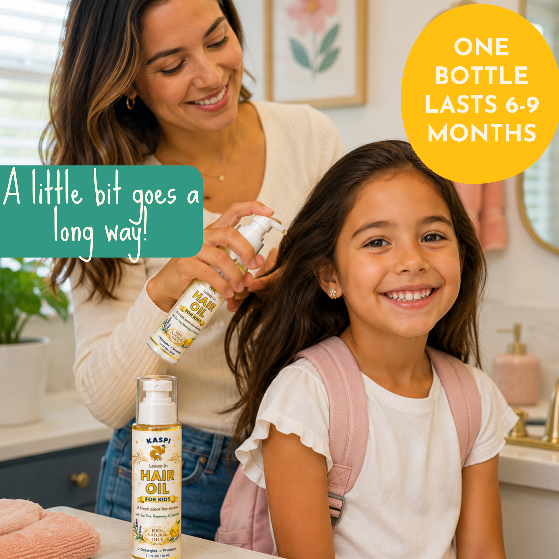 Leave-In Hair Oil For Kids - Two Pack