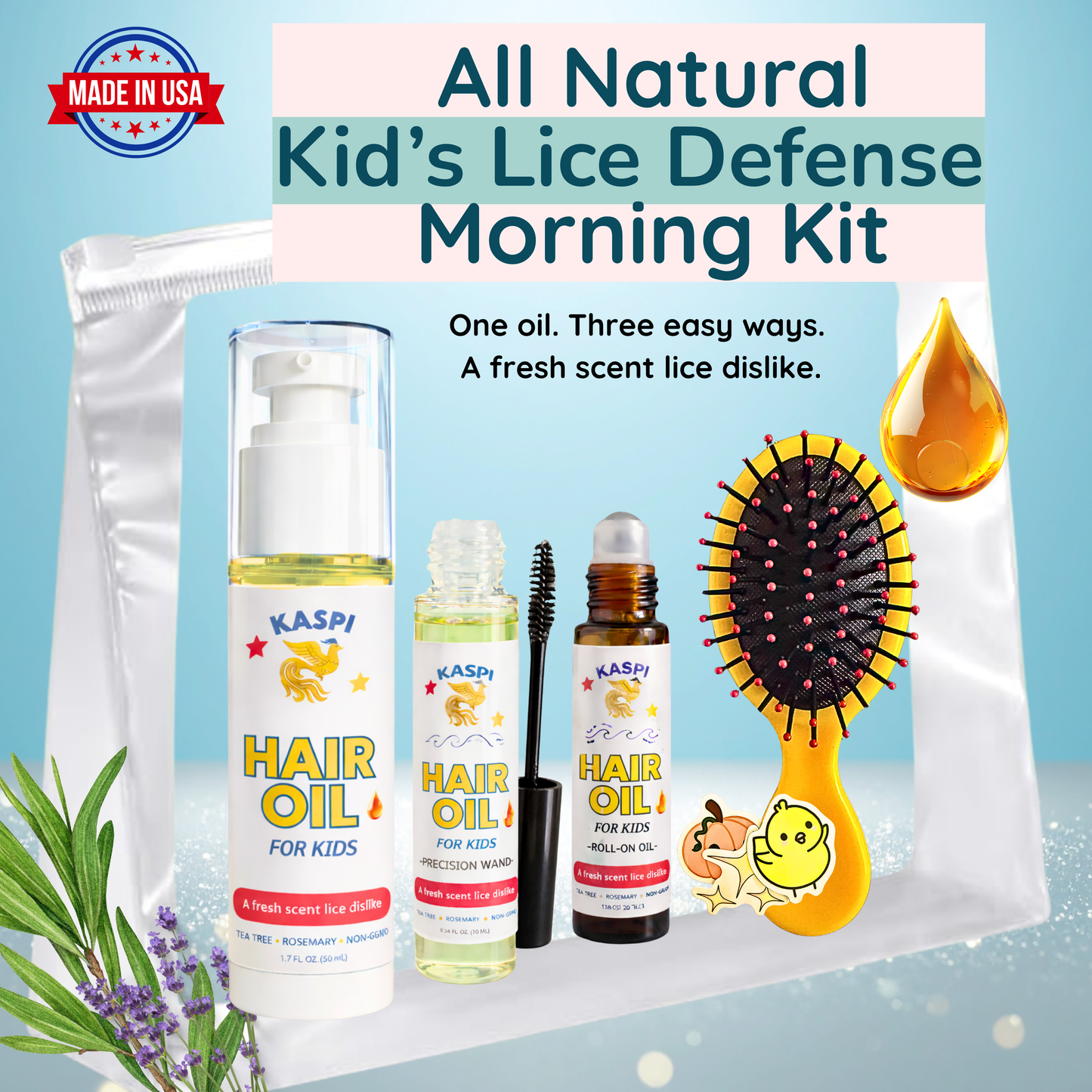 Leave-In Hair Oil Kit For Kids